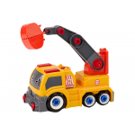 DIY Auto so žeriavom na demontáž – oranžový