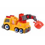 DIY Auto so žeriavom na demontáž – oranžový