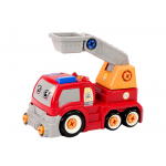 DIY Auto s plošinou na demontáž – červená