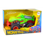 Terénne auto Dinosaurus T-Rex, svetlá, zvuky - zelená