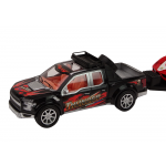 Súprava pick-upu s odťahovým návesom so športovým autom