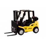 Kovový vysokozdvižný vozík s trecím pohonom - žltý