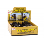 Kovový vysokozdvižný vozík s trecím pohonom - žltý