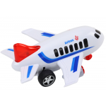 Osobné lietadlo, zvuky jazdy, svetlá – biela