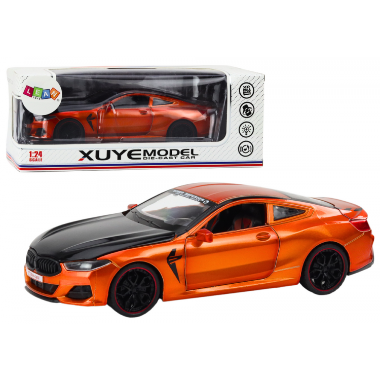 Model športového auta 1:24 – oranžové