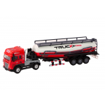 Nákladné auto s prívesom TIR Tanker 1:24 – červená