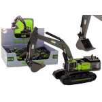 Pásové rýpadlo s kovovou lyžicou 1:55, čierno-zelené