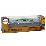 Zberateľský kovový model vozňa 1:48, strieborný