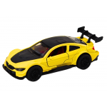 Športové auto 1:32, kovové – žltá