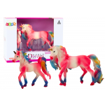 Zberateľské figúrky Jednorožce 2ks. - ružové