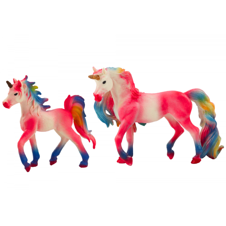 Zberateľské figúrky Jednorožce 2ks. - ružové