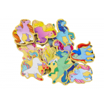 Súprava drevených magnetiek Jednorožce - 20 kusov