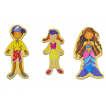 Sada drevených magnetiek Postavičky - 20 kusov