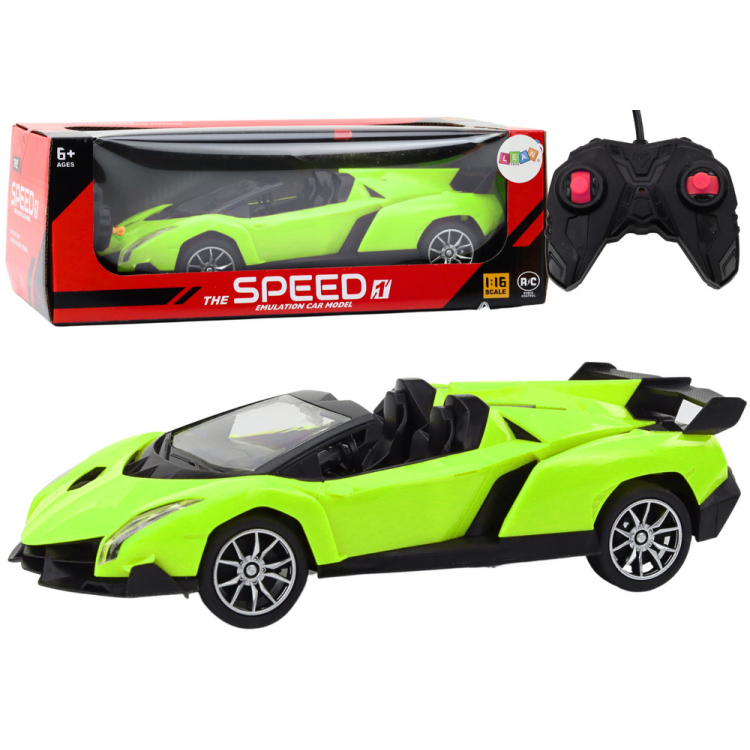 Športové auto RC na diaľkové ovládanie 1:18 zelené