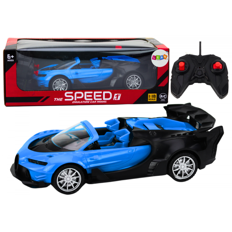RC športové auto na diaľkové ovládanie 1:18 modré