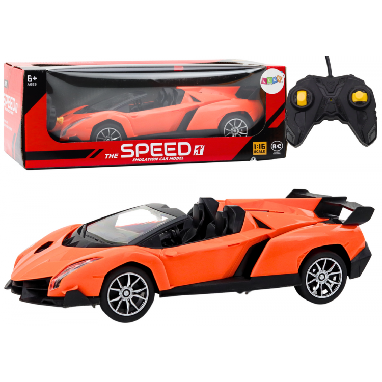 RC športové auto na diaľkové ovládanie 1:16 oranžové RC športové auto na diaľkové ovládanie 1:16 oranžové