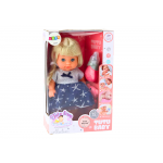 Bábika v šatách, cikajúca – zvukové efekty