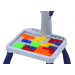 Mini projektor 2v1 Jednorožec – hra Tetris a stôl na kreslenie – modrá