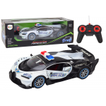 RC policajné auto na diaľkové ovládanie 1:12 Biele RC policajné auto na diaľkové ovládanie 1:12 Biele