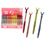 Pero s jeleňom, modrá alebo čierna náplň 0,7 mm – mix