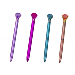 Guľôčkové matné pero s diamantom, modrá náplň 0,7 mm – Mix