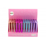 Guľôčkové matné pero s diamantom, modrá náplň 0,7 mm – Mix