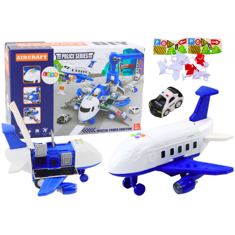 Interaktívne policajné lietadlo na rozobratie 2v1 DIY