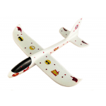 Lietadlo polystyrénové 48CM - biele