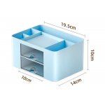 Organizér so zásuvkami - modrý