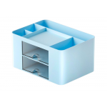 Organizér so zásuvkami - modrý