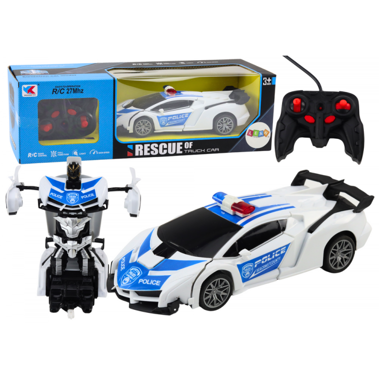 RC Policajné auto 2v1, robot RC Policajné auto 2v1, robot