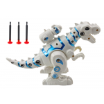 Robot Dinosaurus so svetlami a odpaľovačom šípok - biela