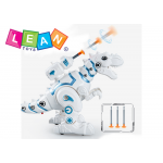 Robot Dinosaurus so svetlami a odpaľovačom šípok - biela