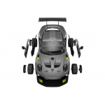 RC Stavebnica Porsche 911 GT2 1:18, sivá – 68 kusov RC Stavebnica Porsche 911 GT2 1:18, sivá – 68 kusov