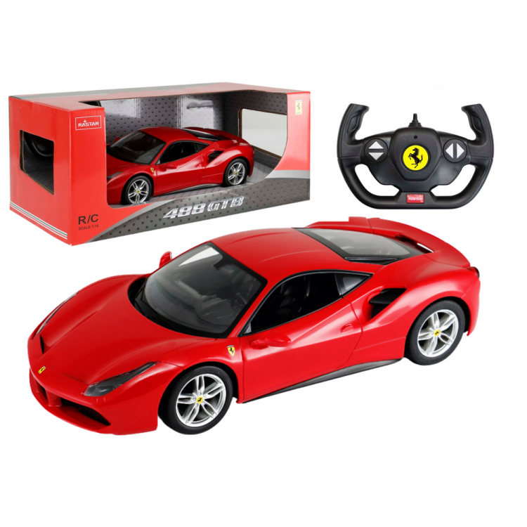 RC Auto Ferrari 488 GTB Red Rastar 1:14