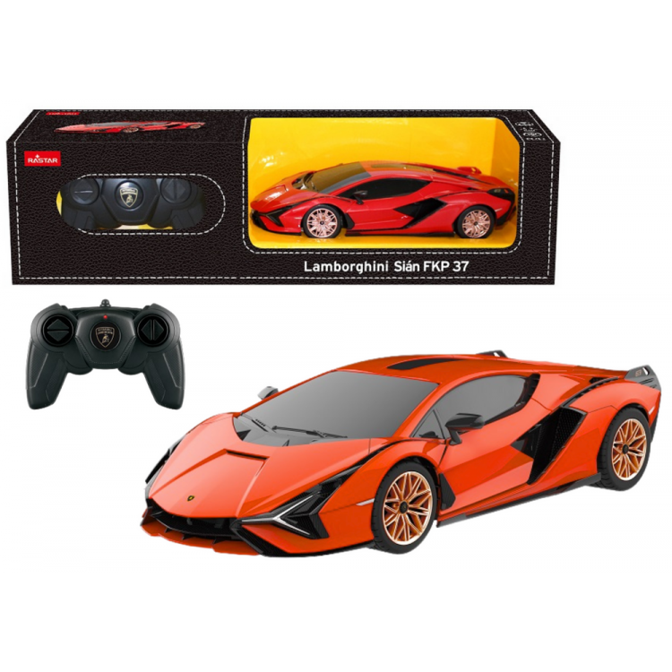 RC Auto Lamborghini Sian 1:24 Rastar - oranžová