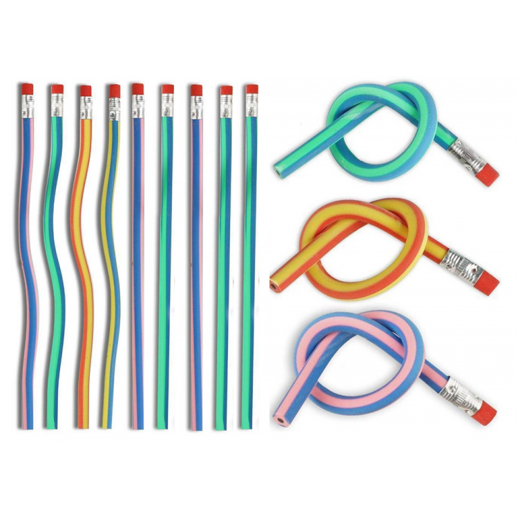 Flexibilná ceruzka s gumou 30 cm - 5 kusov