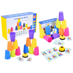 Arkádová hra Stavanie pohárov podľa kariet Bell