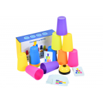 Arkádová hra Stavanie pohárov podľa kariet Bell