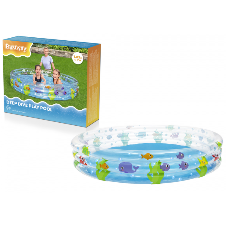 Nafukovací bazén Morský svet 183 x 33 cm - Bestway 51005