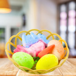 Veľkonočné ozdoby v košíku - 6 kusov