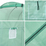 Záhradný fóliový skleník 4,5x2x2m 9m2 - zelený