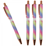 Kovové pero, modrý atrament 1,0 mm – trblietavé