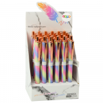 Kovové pero, modrý atrament 1,0 mm – trblietavé