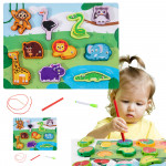 Drevené puzzle s magnetom – Zvieratká