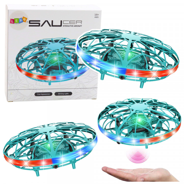 Ručne ovládaný dron Ufo – tyrkysová Ručne ovládaný dron Ufo – tyrkysová