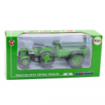 Kovový zelený traktor 1:18