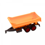 Traktor s prívesom a kŕmnym vozom