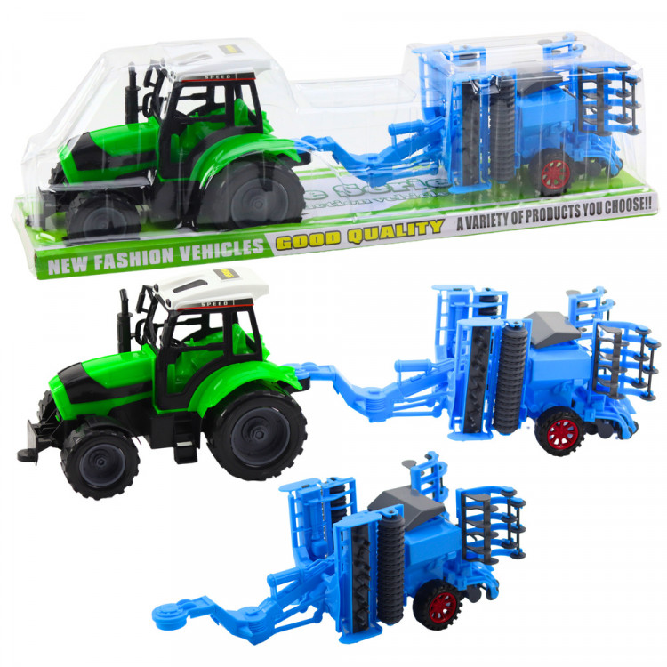 Traktor s diskovými bránami
