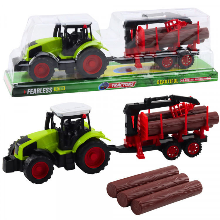 Traktor s prívesom HDS na drevo